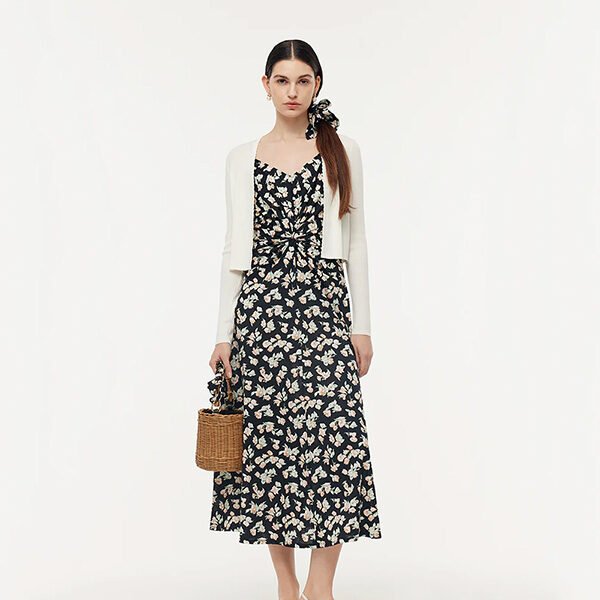 Cotton Maxi Dress And Lyocell Cardigan Set (4) Cotton Maxi Dress And Lyocell Cardigan Set