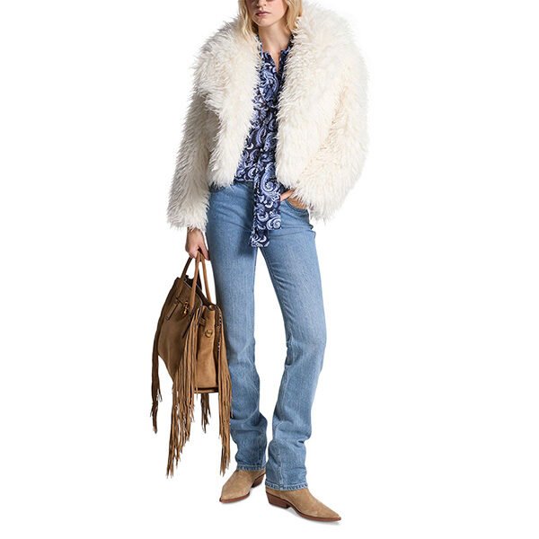 Michael Kors Cropped Faux Fur Jacket (1) Michael Kors Cropped Faux Fur Jacket
