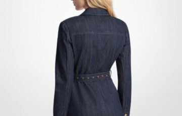 Michael Kors Denim Blazer with Belt (2)