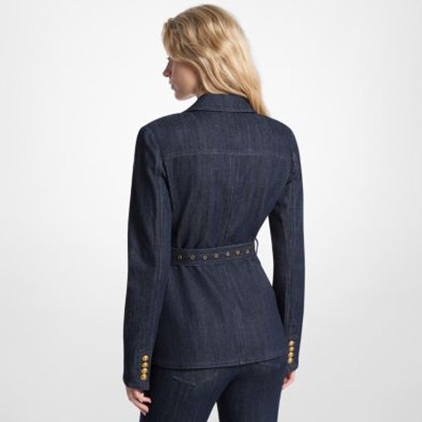 Michael Kors Denim Blazer with Belt (2)