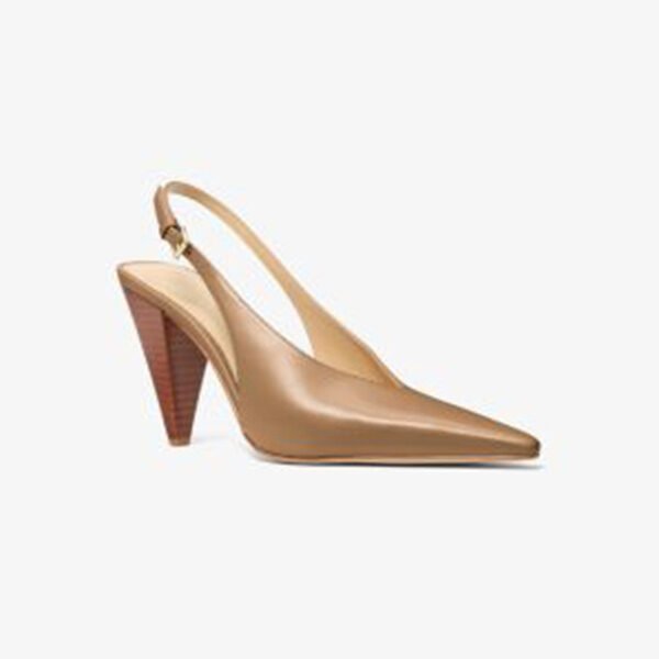 Michael Kors Electra Leather Slingback Pump