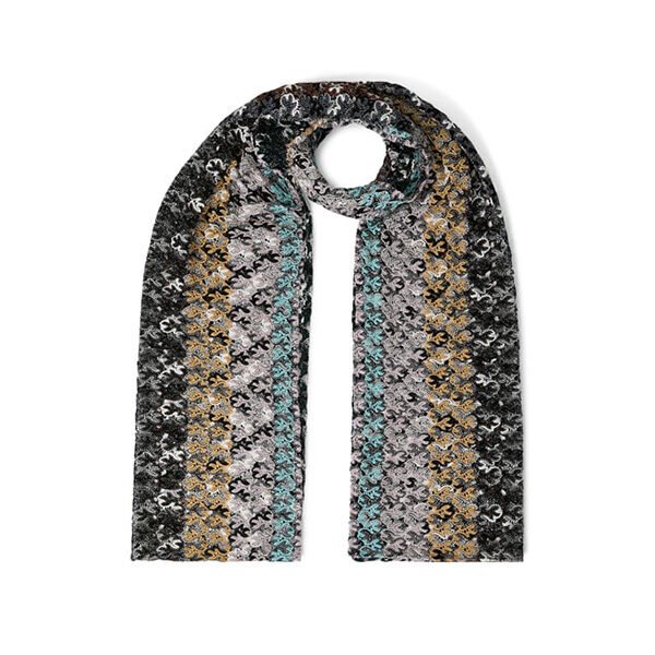 Missoni Signature Chevron Knit Scarf (1) Missoni Signature Chevron Knit Scarf