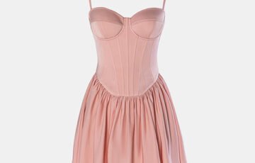 Satin Mini Dress-Crystal Rose (1)