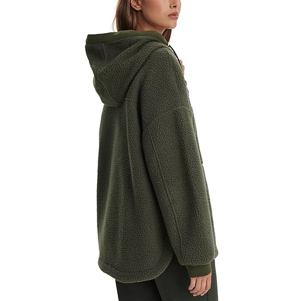 Varley Fey Relaxed Fleece Jacket-Racing Olive 2 Varley Fey Relaxed Fleece Jacket-Racing Olive - Image 2