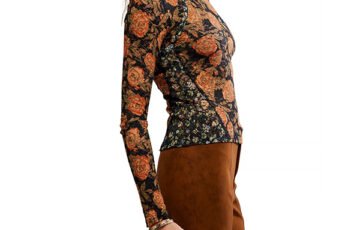 Free People Lyric Lace Top in Black Combo (3)