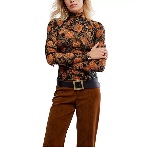 Free People Lyric Lace Top in Black Combo