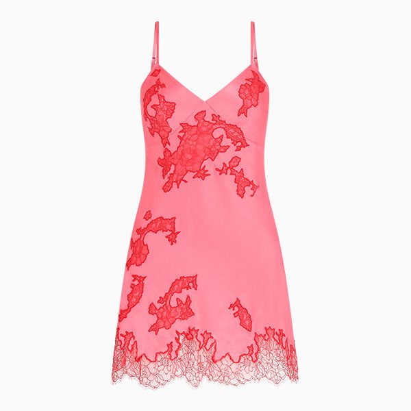 Fuchsia Pink Short Slip Dress (3) Fuchsia Pink Short Slip Dress