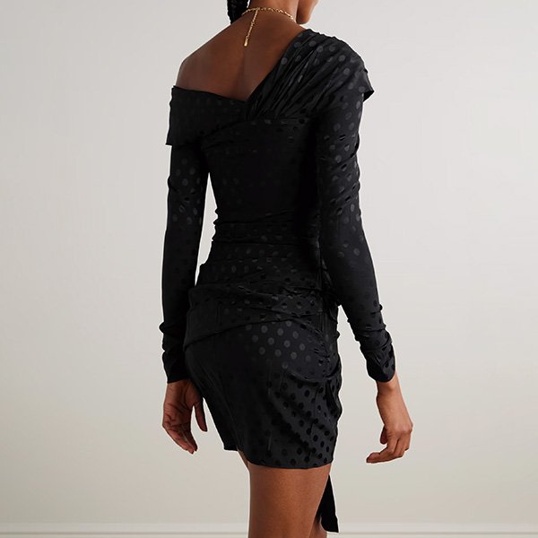 Isabel Marant Elara Asymmetric Silk Dress (2) Isabel Marant Elara Asymmetric Silk Dress