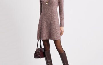 Nordstrom Wool Cashmere Fit-Flare Dress (1)