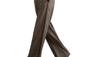 REISS Petite Tarley Check Pants-Neautral Check (1)