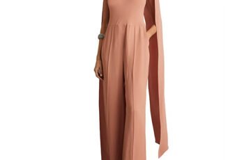 Reiss Capeback Jumpsuit in Pink (1)