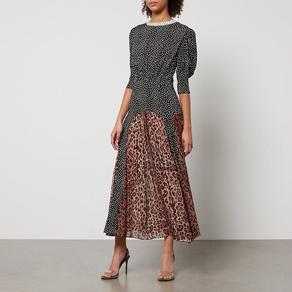 Rixo Meg Godet Skirt Dress (1) Rixo Meg Godet Skirt Dress