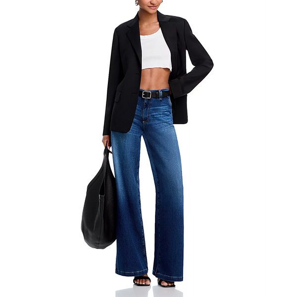 Stella Low Slung Palazzo Jeans in Plume (1) Stella Low Slung Palazzo Jeans in Plume