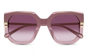 Chloé Geometrical Sunglasses in Pink (1)