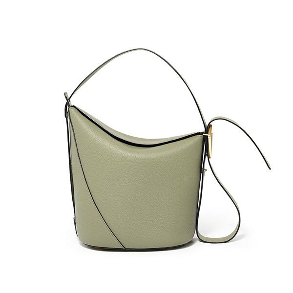 Ease Leather Shoulder Bucket Bag (1) Ease Leather Shoulder Bucket Bag