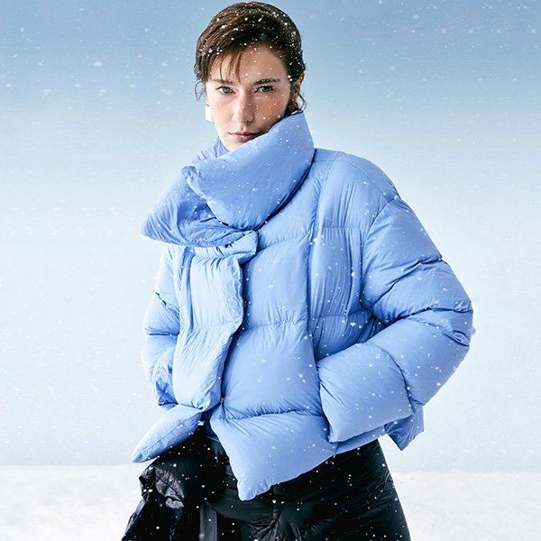 Goelia Windproof Goose Down Jacket-Sharp Blue 3 Goelia Windproof Goose Down Jacket-Sharp Blue - Image 3