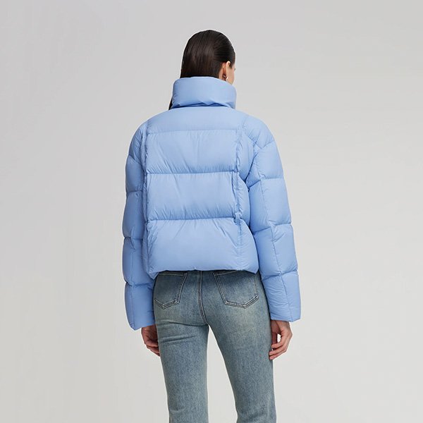 Goelia Windproof Goose Down Jacket-Sharp Blue