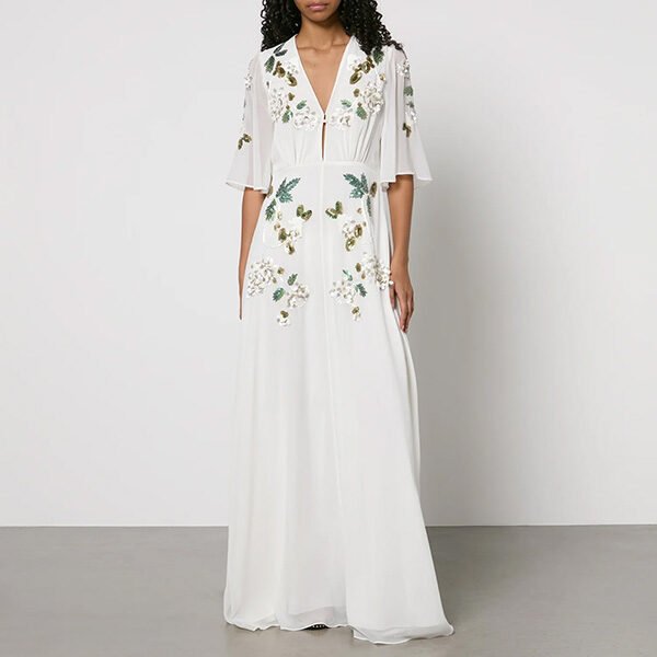Maddie Embellished Chiffon Maxi Dress (1) Maddie Embellished Chiffon Maxi Dress