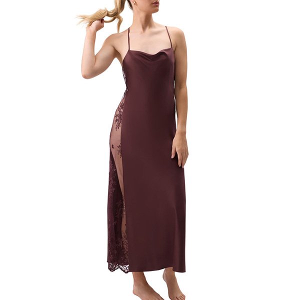 Rya Collection Darling Nightgown in Truffle 2 Rya Collection Darling Nightgown in Truffle - Image 2