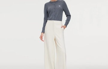 Goelia High Waist Wide Leg Pants-Ivory (1)