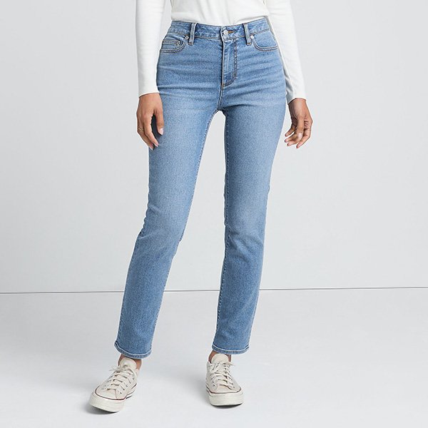 Lands' End Recover Slim Leg Jeans (3)