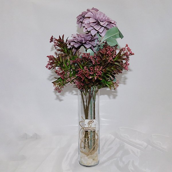 Lonely Nights premium mixed flowers bouquet with lifelike artificial blooms and five variable design options