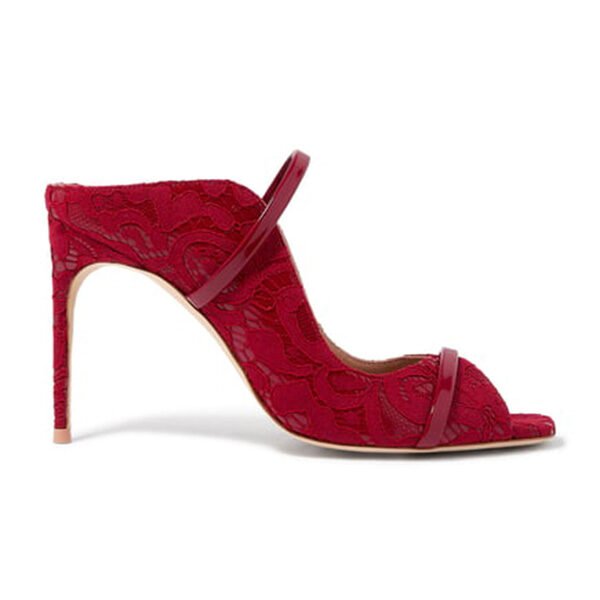 Malone Souliers Noah 90 Mules in Red (2) Malone Souliers Noah 90 Mules in Red