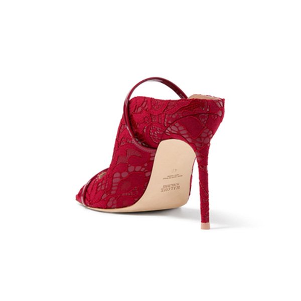 Malone Souliers Noah 90 Mules in Red 3 Malone Souliers Noah 90 Mules in Red - Image 3