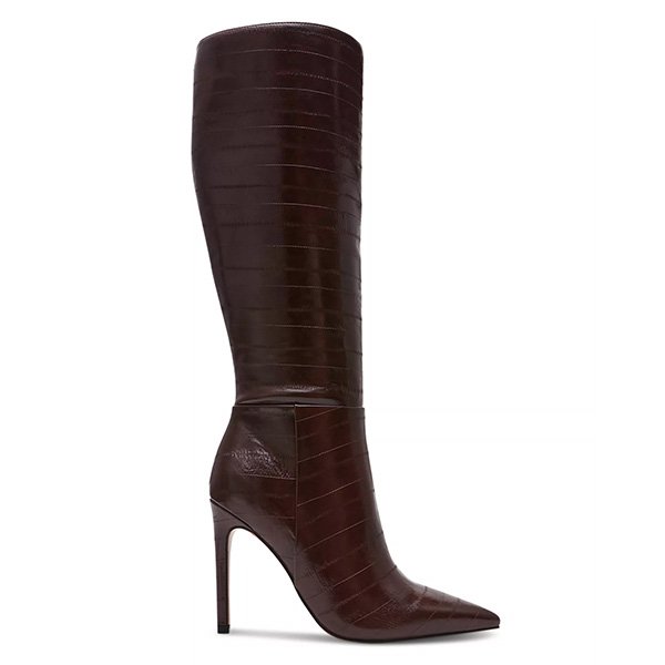 Steve Madden Nitro Heeled Boots in Brown Eel 1 Steve Madden Nitro Heeled Boots in Brown Eel