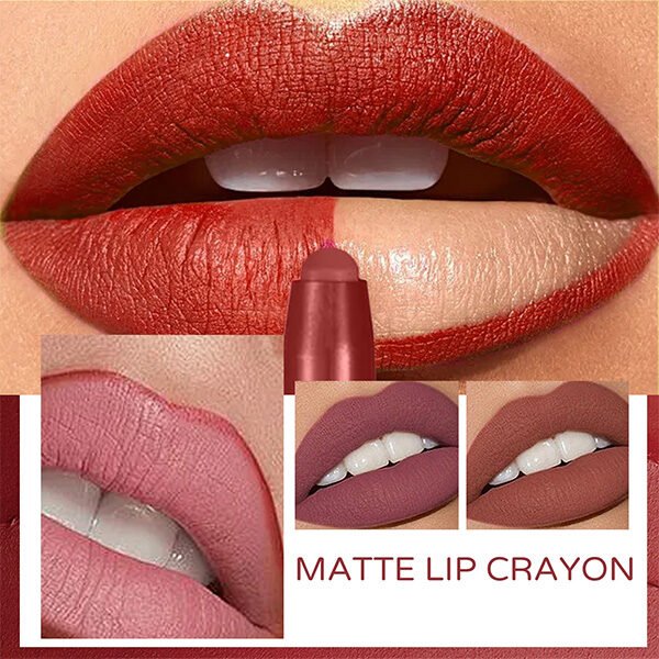 6-color Matte Lip Liner Outline Natural (3) 6-color Matte Lip Liner Outline Natural