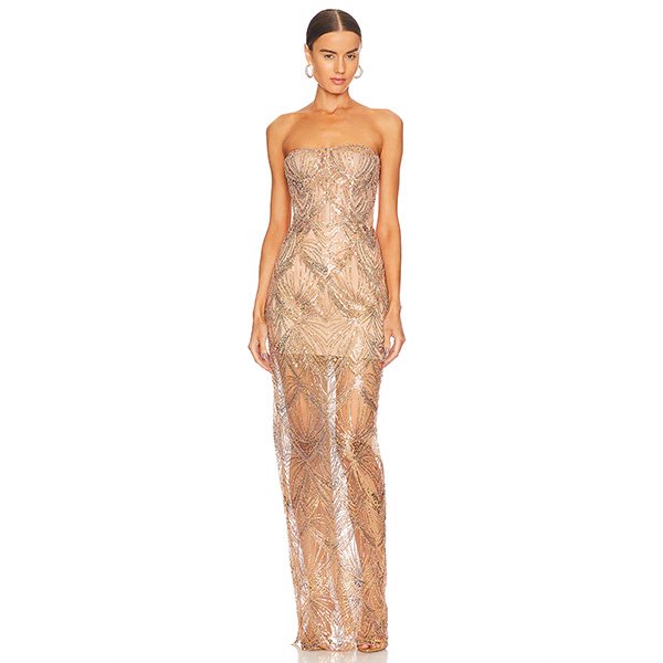 Bronx and Banco Giselle Sequin Maxi Dress