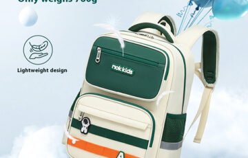 English Style Large Capacity College Backpack (5)