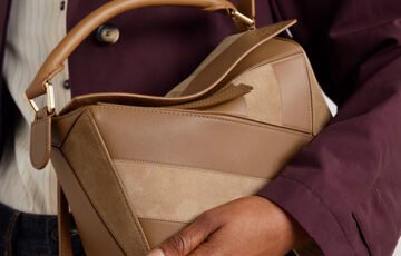 LOEWE Puzzle Small Shoulder Bag-Tan (1)