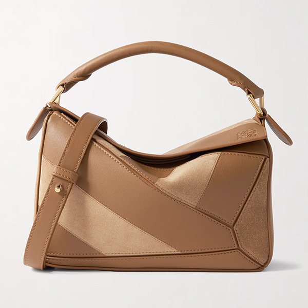 LOEWE Puzzle Small Shoulder Bag-Tan