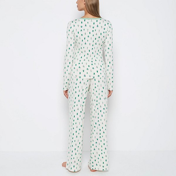 Lasenza Tiny Trees Two-Piece PJ Set-Tiny Trees 3 Lasenza Tiny Trees Two-Piece PJ Set-Tiny Trees - Image 3