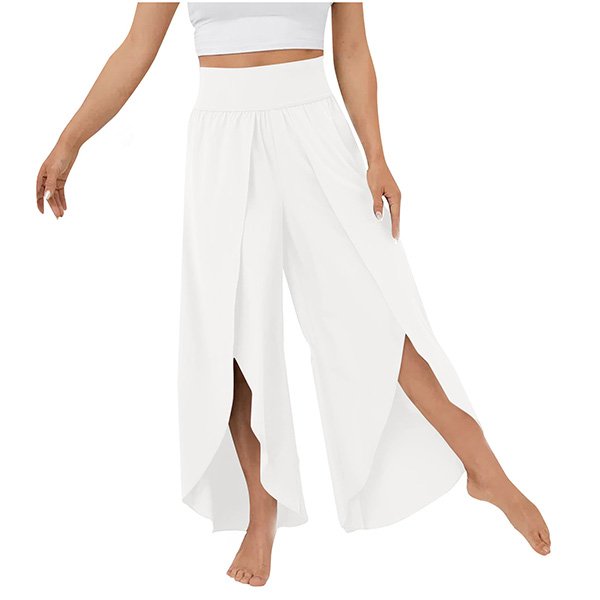 Loose Split Yoga Pants Summer Elastic 11