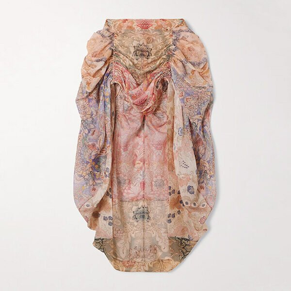 Zimmermann Asymmetric Draped Skirt-Multi