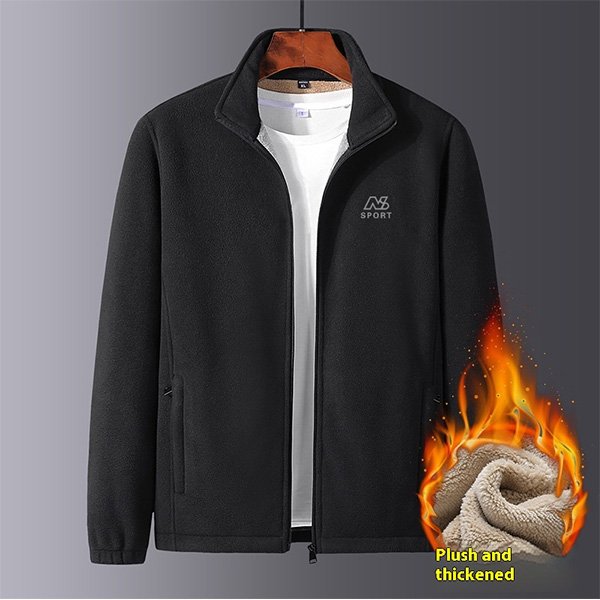 Mens Outdoor Fleece lined Warm Jacket 5