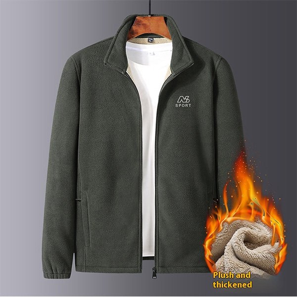 Mens Outdoor Fleece lined Warm Jacket 7
