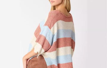 Multi Color Stripe Short Sleeve Shirt (3)