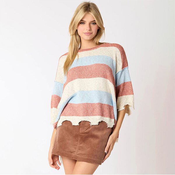 Women's Stripe Knit Top