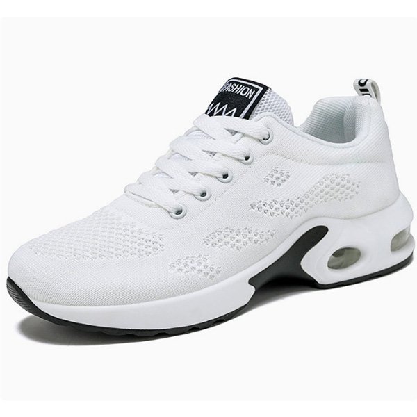 Plus size air cushion sneakers with breathable mesh and non-slip outsole