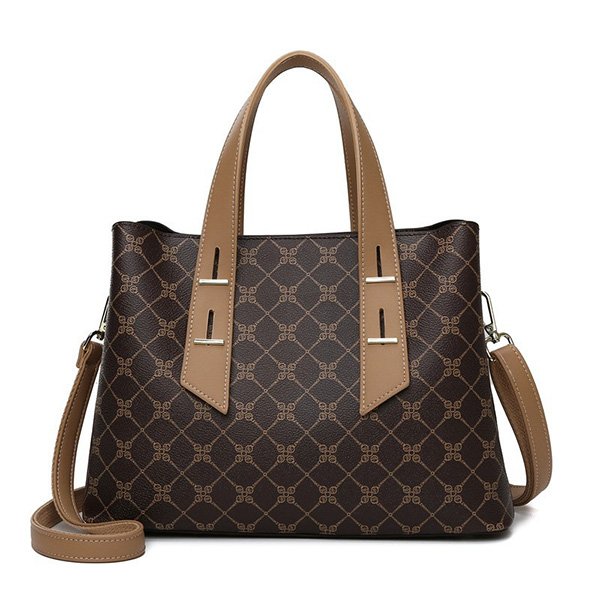 Retro PU Leather Tote Bag