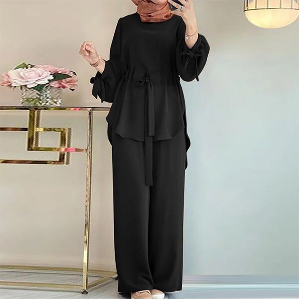 Women's Two Piece Set Wide Leg Pants Suit