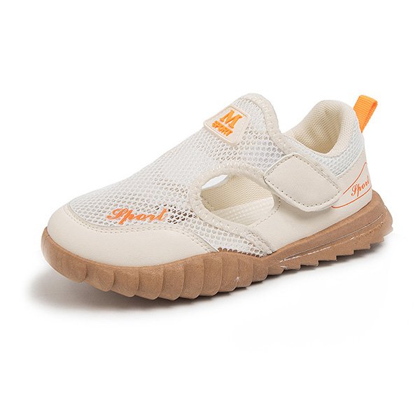 Kids Sports Shoes breathable mesh design with velcro closure