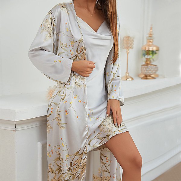 Ladies Lace up Homewear Nightdress Set 5