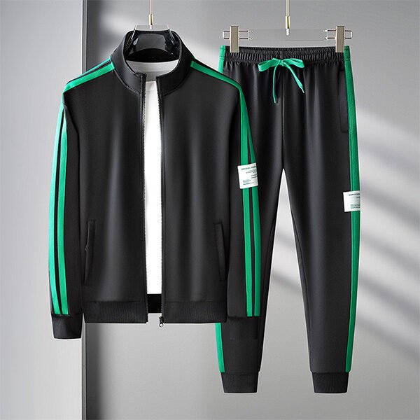 Men's Zipper Cardigan Tracksuit