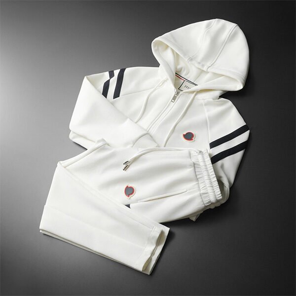 Mens Sweater Hoodie and Trousers Two-piece Set