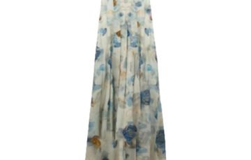 Oil Painting Floral Long Sleeve Dress Set (4)