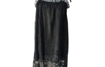 Sexy Lace Chiffon Suspender Nightdress (3)